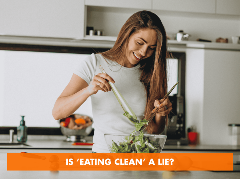 Woman adding dressing to fresh salad bowl in kitchen