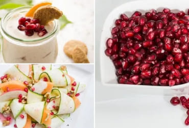 Fresh salad and raw ground beef side by side