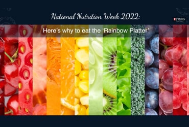 Rainbow audio wave spectrum on dark backdrop