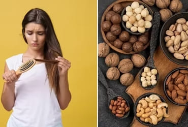 Woman in white dress with cup, beside cookie close-up