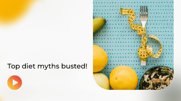 Lemons & oranges on light blue backdrop